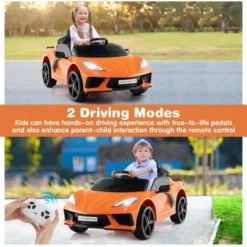 Costway 12V Electric Kids Ride On Car With Remote Control Wireless Connection Lights Orange/Pink/Red/White 17 Costway 12V Electric Kids Ride On Car With Remote Control Wireless Connection Lights Orange/Pink/Red/White -Kiddie Kingdom Store GUEST 5ff88551 6b0a 4480 8ee2 c48cb29855a5