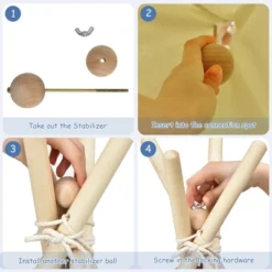 Costway Kids Canvas Play Tent Foldable Playhouse Toys For Indoor Outdoor -Kiddie Kingdom Store GUEST 60f2fb9c 5ceb 493f ae0f fc48870dc613