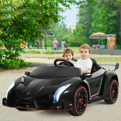 Costway 12V 2-Seater Licensed Lamborghini Kids Ride On Car W/ RC & Swing Function 3 Costway 12V 2-Seater Licensed Lamborghini Kids Ride On Car W/ RC & Swing Function