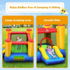 Costway Inflatable Bouncer Kids Slide Bounce House For Indoor Outdoor With 550W Blower -Kiddie Kingdom Store GUEST 64f88393 1796 485e a104 5b8bd1139d5b