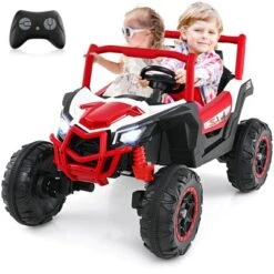 Costway 24V Kids Ride On UTV With 4 X 100W Powerful Engine Remote Control High/Low Speed Pink/Black/Red/Navy -Kiddie Kingdom Store GUEST 65b48842 79b9 44a2 9679 574d091171d8