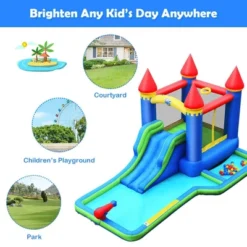 Costway Inflatable Bouncer Climbing Slide Bounce House Water Park BallPit Without Blower -Kiddie Kingdom Store GUEST 65bda56d 5107 465d b861 6447931cd8a0
