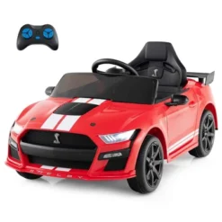 Costway 12V Licensed Ford Mustang Shelby GT500 Kids Ride On Car With Remote Control Black/Navy/Pink/Red -Kiddie Kingdom Store GUEST 66e75b70 ba8e 477e b608 992cd1f324eb