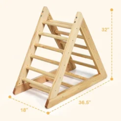 Costway Wooden Climbing Pikler Triangle With Climbing Ladder For Toddler Step Training, Natural 19 Costway Wooden Climbing Pikler Triangle With Climbing Ladder For Toddler Step Training, Natural -Kiddie Kingdom Store GUEST 67cb9fe2 1d81 4c81 a695 425e5f0b665e 1