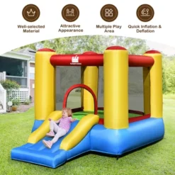 Costway Inflatable Bouncer Kids Slide Bounce House For Indoor Outdoor Without Blower -Kiddie Kingdom Store GUEST 67d9acd5 5154 486b 926d 0ce00ac352f2