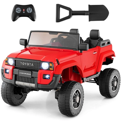 Costway 24V 2 Seater Ride On Car For Kids Licensed Toyota LC250 Ride On Truck With Remote Black/Gray/Navy/Pink/Red 16 Costway 24V 2 Seater Ride On Car For Kids Licensed Toyota LC250 Ride On Truck With Remote Black/Gray/Navy/Pink/Red - Image 14
