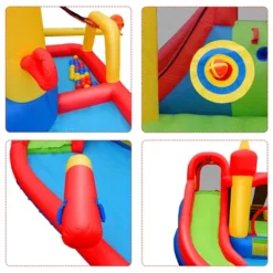 Costway Inflatable Water Slide Jumping Bounce House Bouncy Splash Park -Kiddie Kingdom Store GUEST 691c9d02 9f0a 4a9a affc 043716cefdee