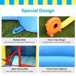 Costway Inflatable Bounce House Slide Bouncer Kids Castle Jumper W/ Balls & 780W Blower 18 Costway Inflatable Bounce House Slide Bouncer Kids Castle Jumper W/ Balls & 780W Blower -Kiddie Kingdom Store GUEST 6a2be00b c34c 471d a9db adabb6f75ee7
