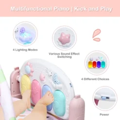 3 In 1 Baby And Toddler Learning Toys Fitness Music And Lights Fun Piano Activity Center Pink -Kiddie Kingdom Store GUEST 6b6b0a1e c2fe 4993 9033 2863f717a105