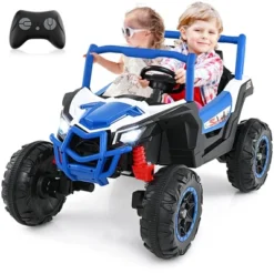 Costway 24V Kids Ride On UTV With 4 X 100W Powerful Engine Remote Control High/Low Speed Pink/Black/Red/Navy -Kiddie Kingdom Store GUEST 6c26f2e8 f2b3 4081 9c7e e6e07d2e8ab8