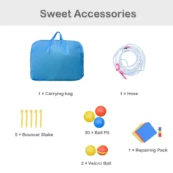 Costway Inflatable Kid Bounce House Slide Climbing Splash Pool Jumping Castle Without Blower -Kiddie Kingdom Store GUEST 6d91d9ac a319 48a6 8ba7 67c33ead9f62