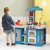 Costway Large Plastic Play Kitchen Set W/ 67 Pcs Cooking Accessories Food &Realistic Lights & Sounds -Kiddie Kingdom Store GUEST 6dc153c5 da09 4efb a57f 2a3a29badcfd