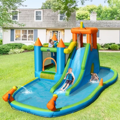 Bountech Inflatable Water Slide Kids Bounce House Splash Pool Without Blower 5 Bountech Inflatable Water Slide Kids Bounce House Splash Pool Without Blower - Image 3