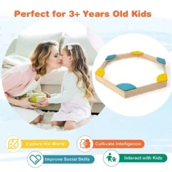 Costway Outdoor Wooden Sandbox With Seats Backyard Bottomless Sandpit For Kids Aged 3+ 16 Costway Outdoor Wooden Sandbox With Seats Backyard Bottomless Sandpit For Kids Aged 3+ -Kiddie Kingdom Store GUEST 6e7da5f9 d618 46d6 b15e 8dd653ac4591
