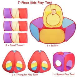 Costway 7pc Kids Ball Pit Play Tents & Tunnels Pop Up Baby Toy Gifts -Kiddie Kingdom Store GUEST 6f664e8b 4ce4 4286 916b 4e885d363c6a