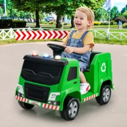 Costway 12V Recycling Garbage Truck Electric Ride On Toy Remote W/Recycling Accessories -Kiddie Kingdom Store GUEST 6f6f398c b029 42b1 9c58 6be911e16092