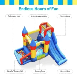 Costway Inflatable Bounce House Slide Bouncer Kids Castle Jumper W/ Balls & 780W Blower 15 Costway Inflatable Bounce House Slide Bouncer Kids Castle Jumper W/ Balls & 780W Blower -Kiddie Kingdom Store GUEST 714e234f 68bf 450f 8d15 98956c0297d0