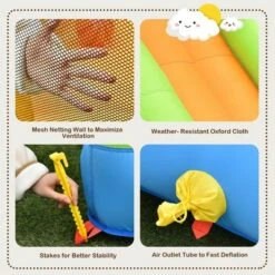 Costway Inflatable Slide Bouncer Ball Pit Basketball Dart Game Without Blower -Kiddie Kingdom Store GUEST 7255bf23 c743 400f 952b 255495bcadfa