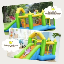 Costway Inflatable Slide Bouncer Ball Pit Basketball Dart Game Without Blower -Kiddie Kingdom Store GUEST 72933c7c 0da5 449b b672 832ada611c9b