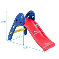Costway 2 Step Children Folding Slide Plastic Fun Toy Up-down Suitable For Kids -Kiddie Kingdom Store GUEST 72e6a0d7 ddf1 48e8 bff4 3b0805cba233