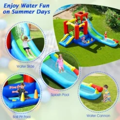 Costway 9-in-1 Inflatable Water Slide Kids Bounce Castle Giant Water Park W/ 860W Blower -Kiddie Kingdom Store GUEST 738b3b57 aff3 4ea4 a2f7 d46447cbb954