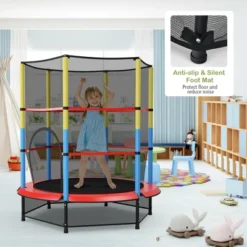 Costway 55'' Kids Trampoline Recreational Bounce Jumper W/Safety Enclosure Net Heavy-duty 18 Costway 55'' Kids Trampoline Recreational Bounce Jumper W/Safety Enclosure Net Heavy-duty -Kiddie Kingdom Store GUEST 73d68cab 064b 4ce3 af6e cc138eb00ea3