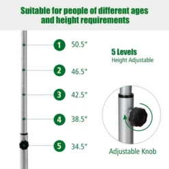 Costway Foldable Trampoline Double Mini Kids Fitness Rebounder W/ Adjustable Handle RedBlue -Kiddie Kingdom Store GUEST 741e260e 303e 40f7 82c9 494aa4cc9b8e