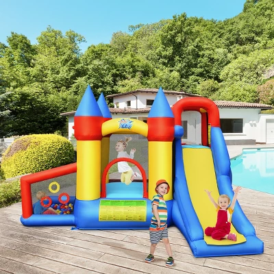 Costway Inflatable Bounce House Slide Bouncer Kids Castle Jumper W/ Balls & 780W Blower 5 Costway Inflatable Bounce House Slide Bouncer Kids Castle Jumper W/ Balls & 780W Blower - Image 3