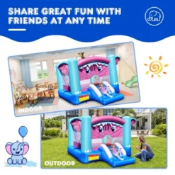 Costway Inflatable Bounce House 3-in-1 Elephant Theme Inflatable Castle W/ 735W Blower -Kiddie Kingdom Store GUEST 7480d96d 37bb 41ad 8d38 421f7f1c4db0