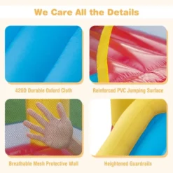 Costway Kids Bouncy Castle With Slide & Ball Pit Pool Ocean Balls & 480W Blower Included -Kiddie Kingdom Store GUEST 75cceb57 7f4d 45fe a7be 15f3e18bbc9d