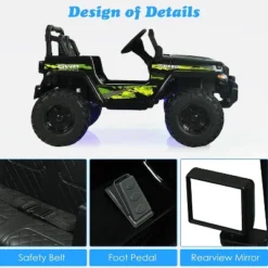 Costway Kids Ride On Truck 12V Battery Powered Ride On Car 2-Seat With 2.4G Parental Remote Control -Kiddie Kingdom Store GUEST 76fb58eb 8516 41df 8873 bba8eb6ea629