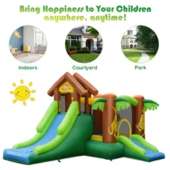 Costway Kids Inflatable Jungle Bounce House Dual Slide Jumping Castle Bouncer -Kiddie Kingdom Store GUEST 77140b0b 9439 4c1c 836d 2ae2b2b62296