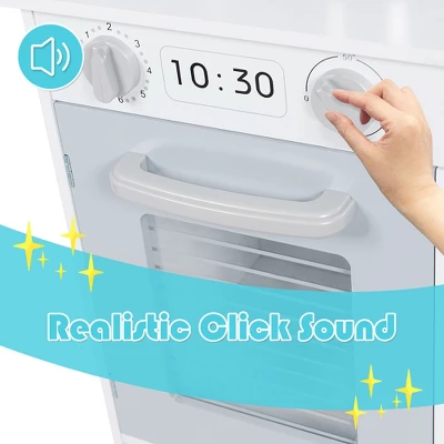 Costway Kids Kitchen Playset Cookware Cooking Set With Pots & Pans 6 Costway Kids Kitchen Playset Cookware Cooking Set With Pots & Pans - Image 4