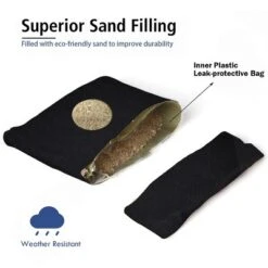 Costway Weather Resistant Cornhole Bags Black Red Set Of 12 Beanbag Toss -Kiddie Kingdom Store GUEST 77a14ff5 1463 47d9 8173 f5a22aa51b47