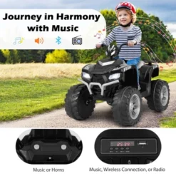 Honeyjoy 24V Kids Ride-On Electric ATV 4-Wheeler Quad Car With Wireless Connection Black/Blue/Pink/Red/Purple 22 Honeyjoy 24V Kids Ride-On Electric ATV 4-Wheeler Quad Car With Wireless Connection Black/Blue/Pink/Red/Purple -Kiddie Kingdom Store GUEST 790c0495 9b27 444f a4b3 2694235de289