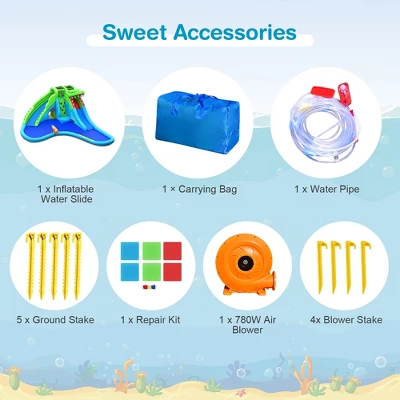 Costway Inflatable Style Water Slide Upgraded Kids Bounce Castle W/780W Blower 11 Costway Inflatable Style Water Slide Upgraded Kids Bounce Castle W/780W Blower - Image 9