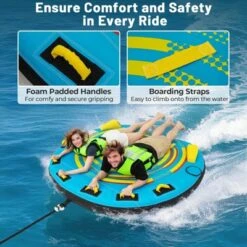 Costway Towable Tube For Boating 1-3 Person Inflatable Boat Tube For Youth & Adult -Kiddie Kingdom Store GUEST 7aaf984e 6ea5 4334 a422 ba74f8554e5d