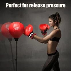 Costway Boxing Punching Bag W/Height Adjustable Stand Boxing Gloves -Kiddie Kingdom Store GUEST 7b5b7141 7fdc 4702 aedb 2b246b452d4c