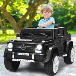 Costway Mercedes Benz 12V Electric Kids Ride On Car RC Remote Control W/Trunk -Kiddie Kingdom Store GUEST 7c1779b4 da83 49d6 a0ca c4b32c193d87