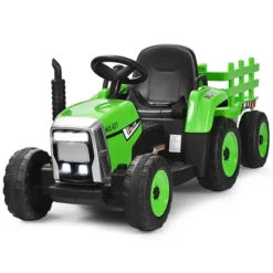 Costway 12V Kids Ride On Tractor With Trailer Ground Loader W/ RC & Lights RedPinkGreen 25 Costway 12V Kids Ride On Tractor With Trailer Ground Loader W/ RC & Lights RedPinkGreen -Kiddie Kingdom Store GUEST 7e0cccf0 edff 4f6e a055 9bb260fc1b67