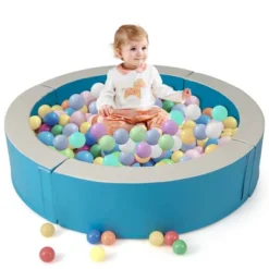 Costway 44.5" X 10" Baby Ball Pit Detachable Foam Ball Pit With 50 Colorful Ocean Balls Blue/Pink 21 Costway 44.5" X 10" Baby Ball Pit Detachable Foam Ball Pit With 50 Colorful Ocean Balls Blue/Pink -Kiddie Kingdom Store GUEST 7e7bcbae 155c 4a57 a439 389754ddcea0