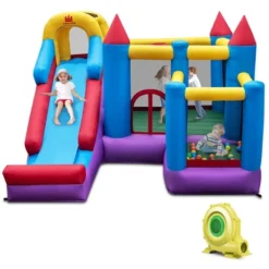 Costway 5-In-1 Inflatable Bounce Castle With Basketball Rim & Climbing Wall -Kiddie Kingdom Store GUEST 7fc41351 1c0e 4032 a8d0 3a4a087af9a9