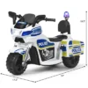 Costway 6V Kids Ride On Police Motorcycle Trike 3-Wheel W/ Headlight And Flashing Siren, White -Kiddie Kingdom Store GUEST 803424f8 888d 4f6b 8d69 0b1f4021ecfa