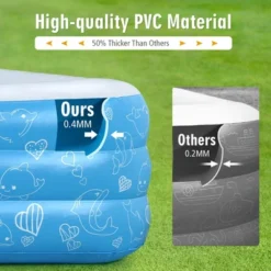 Costway Inflatable Swimming Pool 120'' X 72'' X 22'' Full-Sized Family Swimming Pool -Kiddie Kingdom Store GUEST 82b2801f c2fa 40ce ba5f 5d9b1284079d