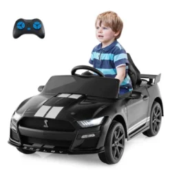 Costway 12V Licensed Ford Mustang Shelby GT500 Kids Ride On Car With Remote Control Black/Navy/Pink/Red -Kiddie Kingdom Store GUEST 8558e12e 9641 436b a6e5 de43514ab8a1