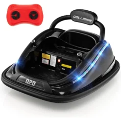 Costway Bumper Car For Kids Electric Ride On Car With Remote Control Joystick Flashing LED Lights -Kiddie Kingdom Store GUEST 867d1402 159c 4316 8bea 5e41cea977c6