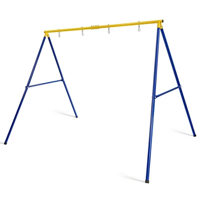 Costway 660 LBS Heavy-Duty Metal Swing Frame Extra Large Swing Stand For Kids And Adults 11 Costway 660 LBS Heavy-Duty Metal Swing Frame Extra Large Swing Stand For Kids And Adults - Image 9