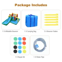 Costway Slide Water Park Climbing Bouncer Pendulum Tunnel Game Without Blower 19 Costway Slide Water Park Climbing Bouncer Pendulum Tunnel Game Without Blower -Kiddie Kingdom Store GUEST 8801281c 6969 4c04 9633 f253a502fc97