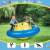 Costway 7.5 FT Inflatable Dome Rocker Bouncer With 6 Handles Fun Outdoor Game For Kids