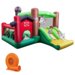 Costway Farm Themed Inflatable Castle Kids Bounce House W/ Double Slides 24 Costway Farm Themed Inflatable Castle Kids Bounce House W/ Double Slides -Kiddie Kingdom Store GUEST 8a096079 398f 4d71 b6e7 e0d6f489c51a